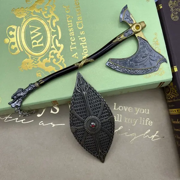 17cm Kratos Leviathan Ax and Shield Model