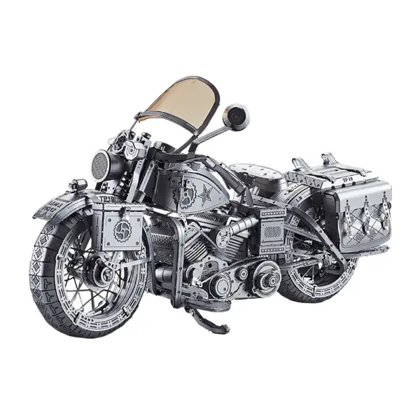 3D Metal Puzzle Motorcycle Captain America Model - Image 5
