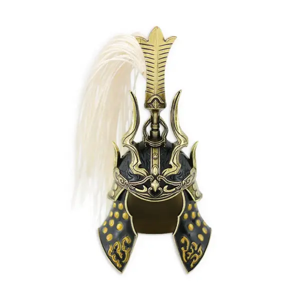 8cm Metal Samurai Helmet for Doll Decoration - Image 5