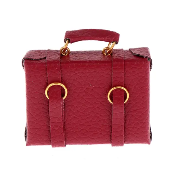 Dollhouse Miniature Vintage Leather Suitcase - Image 14
