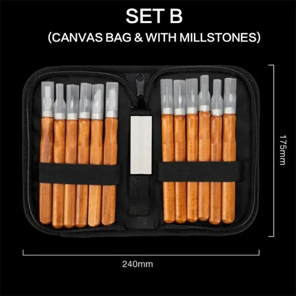 WOOD CARVING CHISEL SET 12 PIECES - Image 7