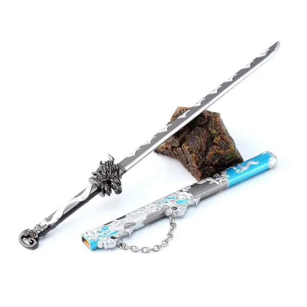 22cm Metal Katana Sword Toy Replica - Image 6