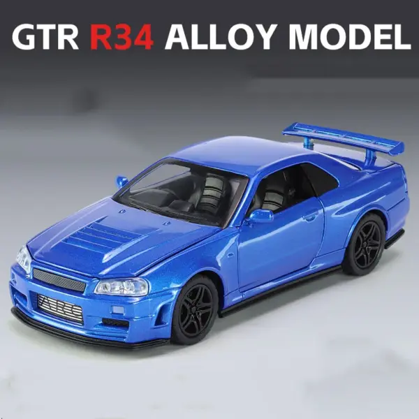1/32 GTR R34 Diecast Model Car with Sound - Image 8