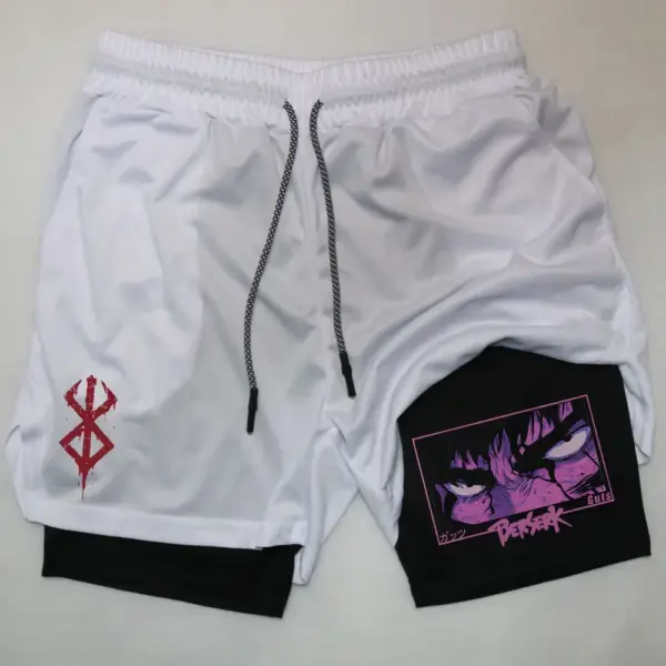 Men's Quick-Dry 2 In 1 Gym Shorts - Image 13
