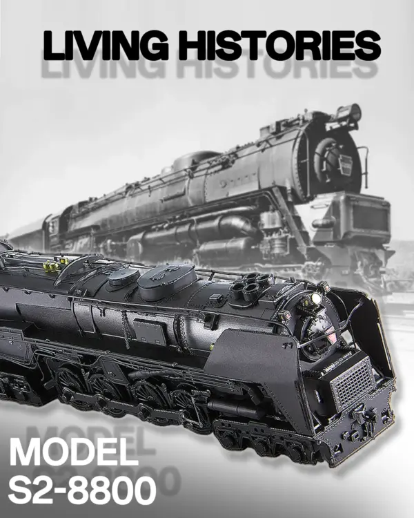 Class S-2 Locomotive 3D Metal Puzzle Kit - Image 6