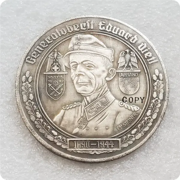 WWII Commemorative Replica Medal 50MM - Image 7