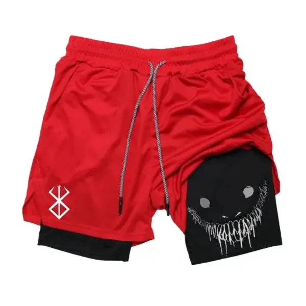 Anime Baki Hanma Fitness Shorts for Men - Image 14