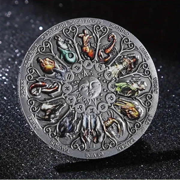 Zodiac Sign Commemorative Coin Collection - Image 4