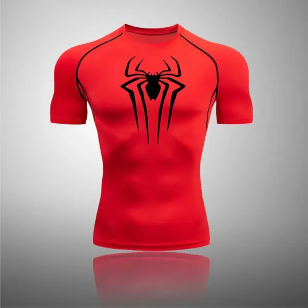 Men's Breathable Athletic Compression T-Shirt - Image 7