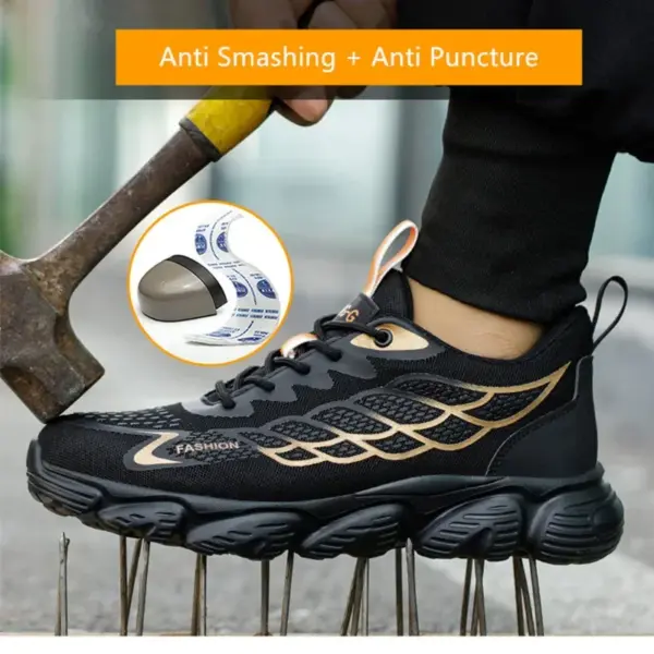 Breathable Safety Work Shoes for Men Size 47 - Image 2