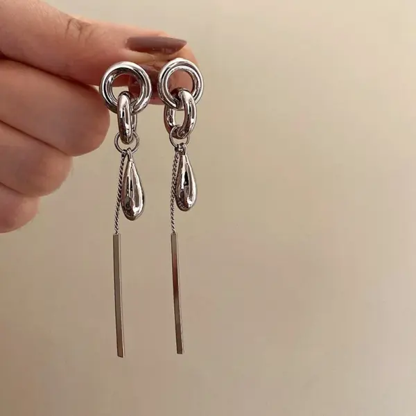 Long Tassel Drop Earrings for Women - Image 2