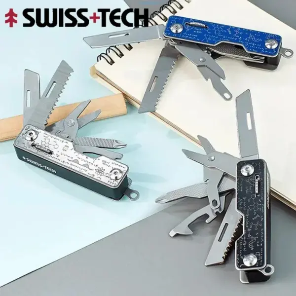 8-in-1 Swiss Tech Multitool EDC Outdoor Knife - Image 2
