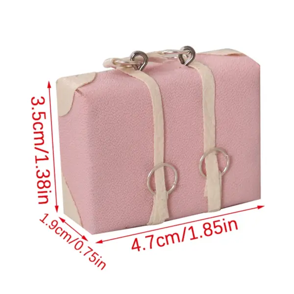 Dollhouse Miniature Vintage Leather Suitcase - Image 23