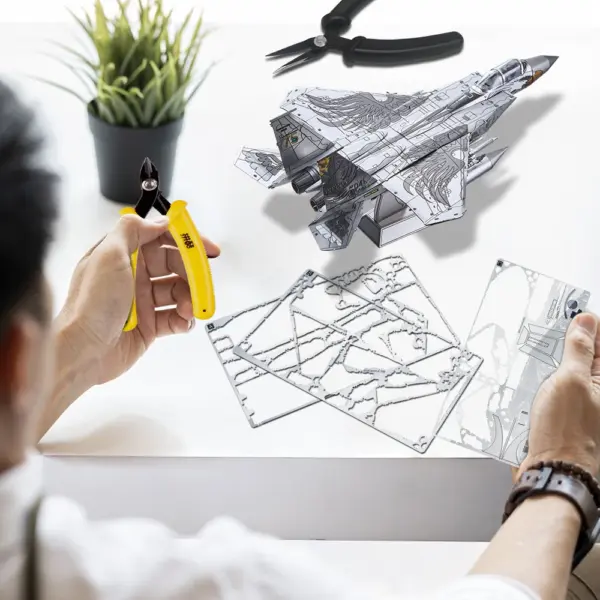 Piececool F-15 Fighter 3D Metal Puzzle Model - Image 4