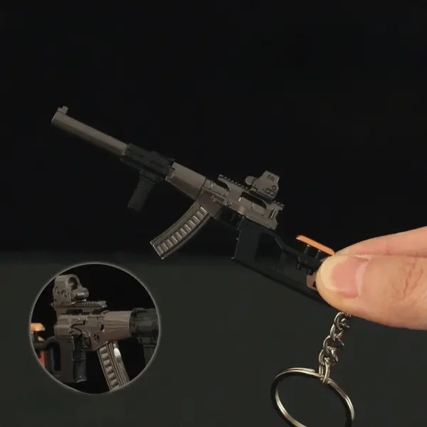 9cm Mini Toy Gun Keychain Collectible Model - Image 4