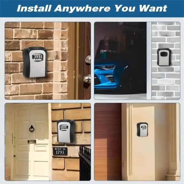 Wall Mounted Waterproof Key Keeper with Lock - Image 4