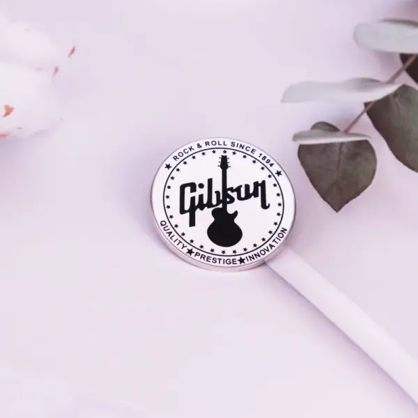Gibson Logo Electric Guitar Brooch Decoration - Image 4