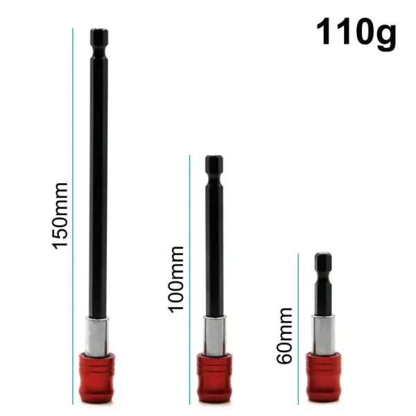 Red Quick Release Screwdriver Bit Extension Set - Image 2