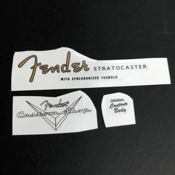 3 Sets Guitar Water Slide Decal Stickers
