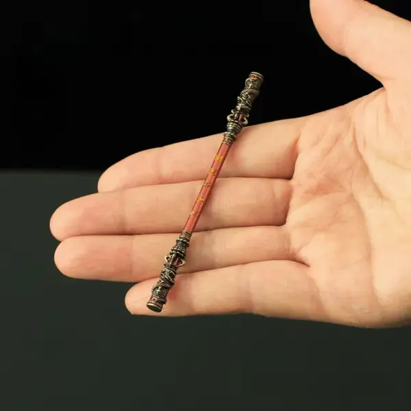 Black Wukong Mini Metal Staff Model 9cm - Image 7