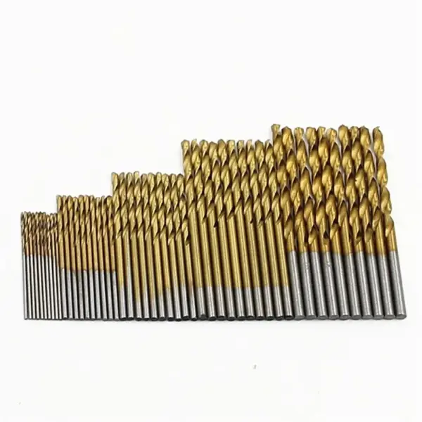 100pc Twist Drill Bit Set 1-3mm Titanium - Image 4
