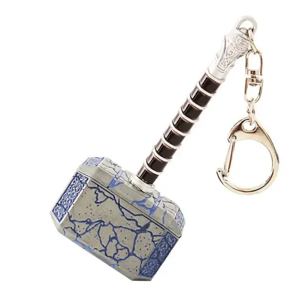 8cm Thor's Hammer Metal Miniature Keychain - Image 6
