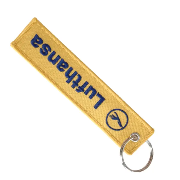 LUFTHANSA Double Sided Embroidery Keychain - Image 2