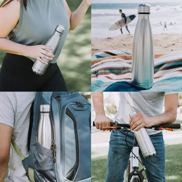 Hidden Steel Water Bottle Safe with Compartment - Image 5