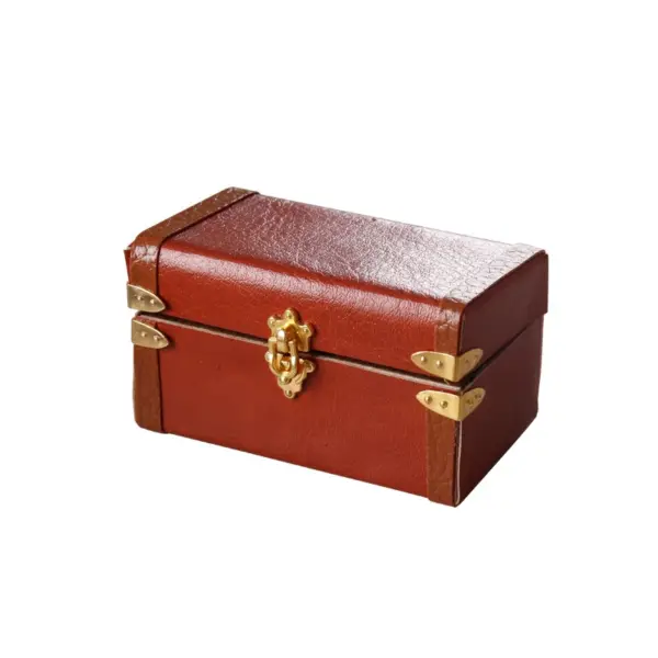 Dollhouse Miniature Vintage Leather Suitcase - Image 22