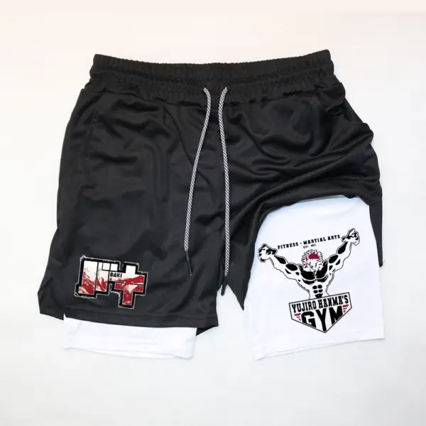 Anime Baki Hanma Fitness Shorts for Men - Image 3