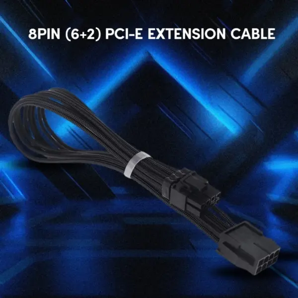 PCIe 8 Pin Female to Male Power Extension Cable - Image 2
