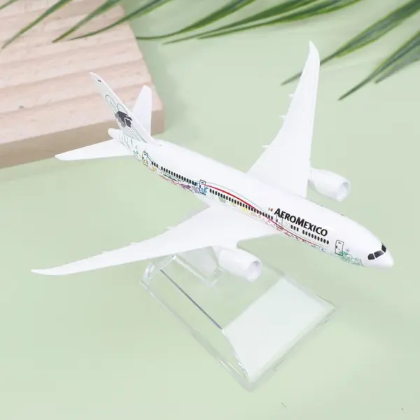 Diecast Aeromexico B787 Airplane Model 16cm