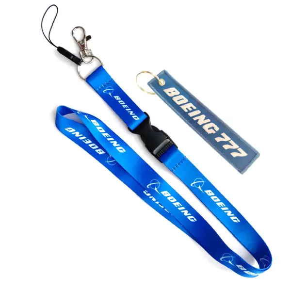 Boeing Aircraft Double Sided Keychain Set