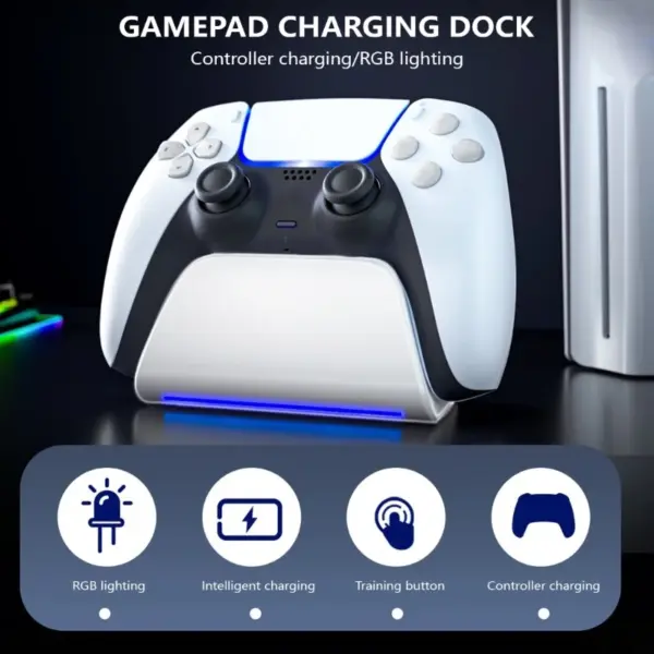 P5 Controller Charging Dock with LED Lights - Image 2