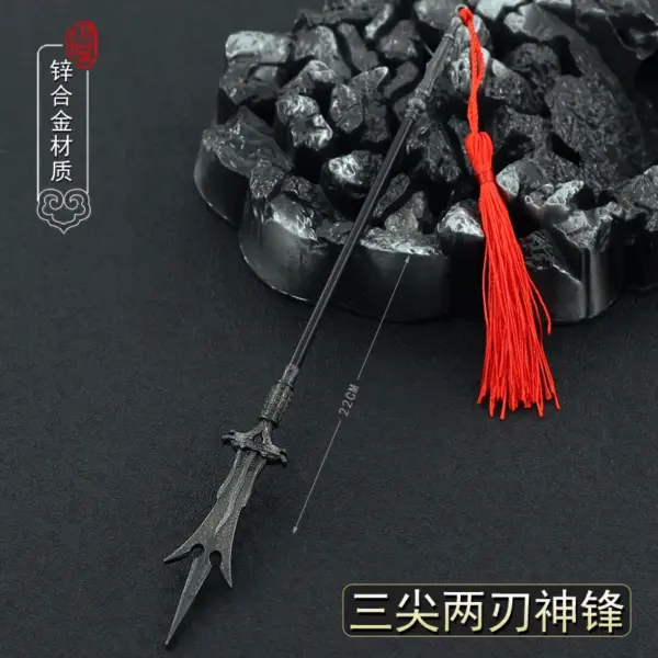 22cm Metal Chinese Halberd Spear Collectible - Image 15