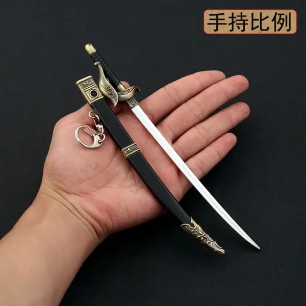 22cm Metal Ancient European Scimitar Model - Image 2