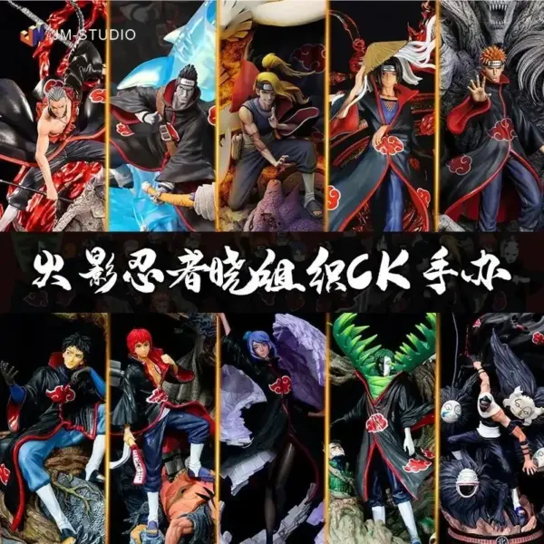 Anime Naruto Akatsuki PVC Action Figures Set - Image 2