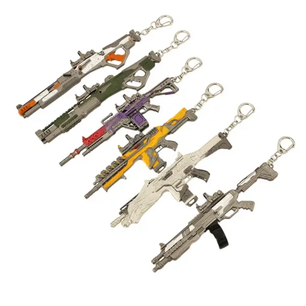 16cm All-Metal Gun Keychain Model Pendant - Image 6