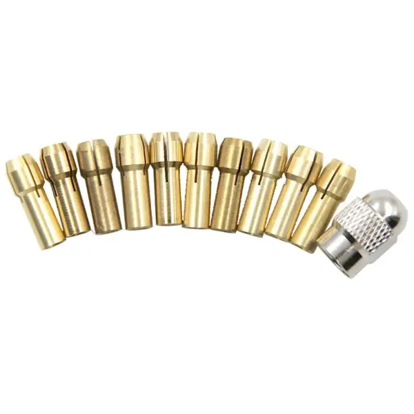 11-Piece Brass Collet Set for Electric Drills - Image 6