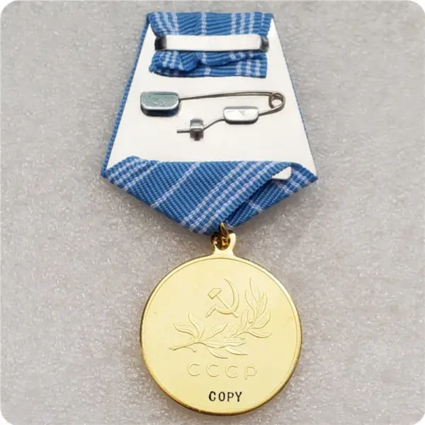 Soviet Medal For Saving the Drowning Replica - Image 2