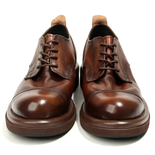 Men's Handmade Genuine Leather Casual Shoes - Image 5