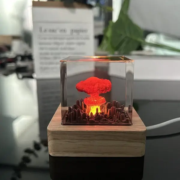 Mushroom Cloud Decorative Night Light Lamp - Image 2