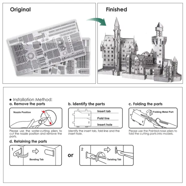 3D Metal Puzzle Building Model Kit - Image 6