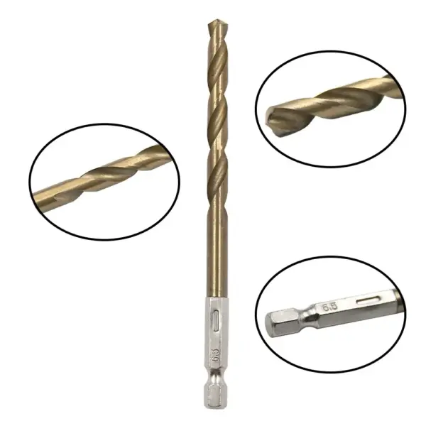 13pc Titanium Plated Twist Drill Bit Set - Image 4