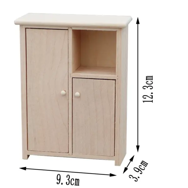 1:12 Scale Wooden Miniature Cabinet for Dollhouse - Image 20