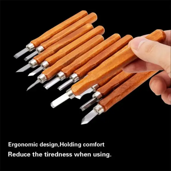 WOOD CARVING CHISEL SET 12 PIECES - Image 3