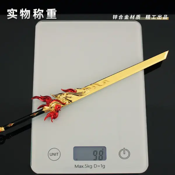 28cm Naraka Bladepoint Metal Sword Model - Image 5
