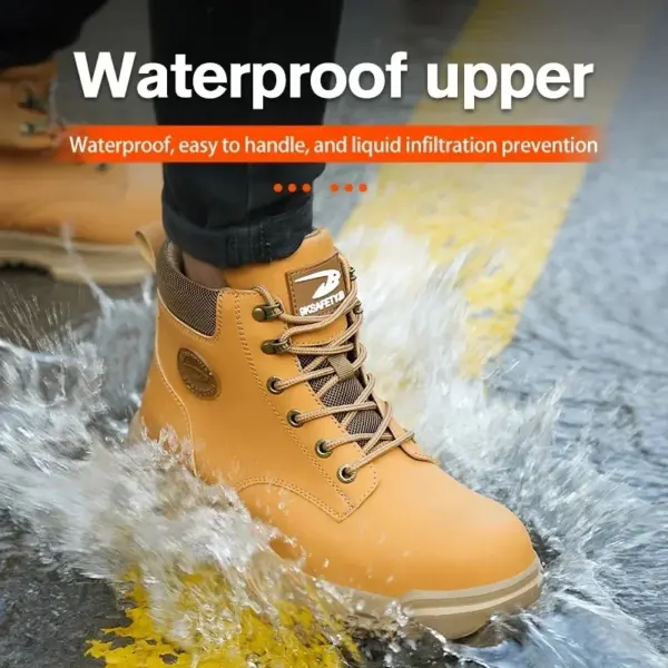 Lightweight Steel Toe Work Boots for Men - Image 5