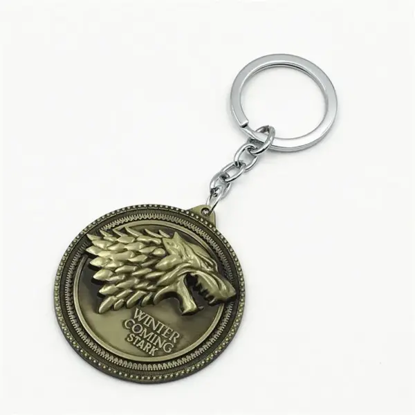 Retro Wolf Head Keychain Pendant for Gifts - Image 9