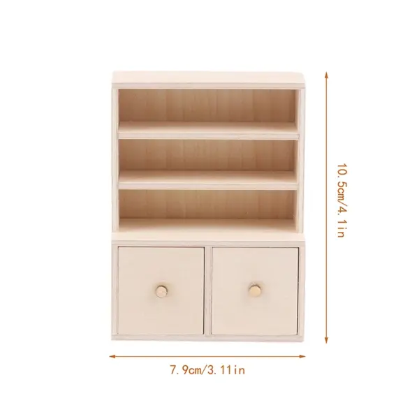 1:12 Scale Wooden Miniature Cabinet for Dollhouse - Image 27